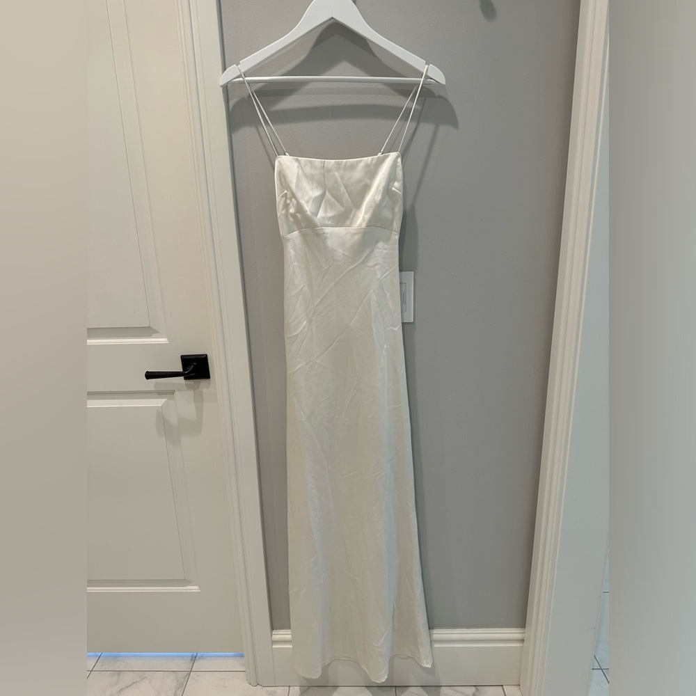 Abercrombie silk low back dress. Removable straps.